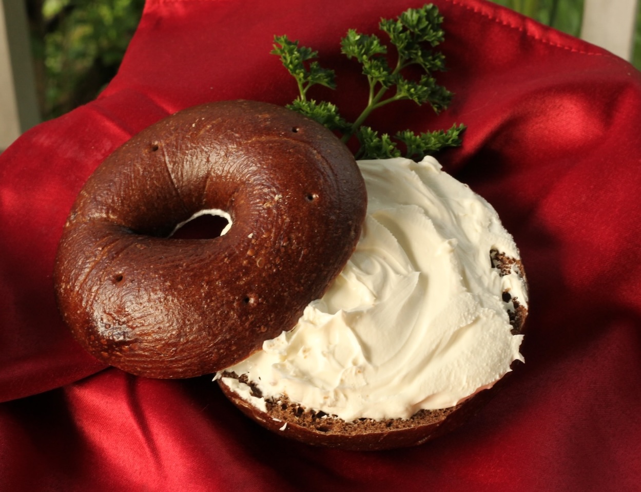 Cream Cheese on a Bagle